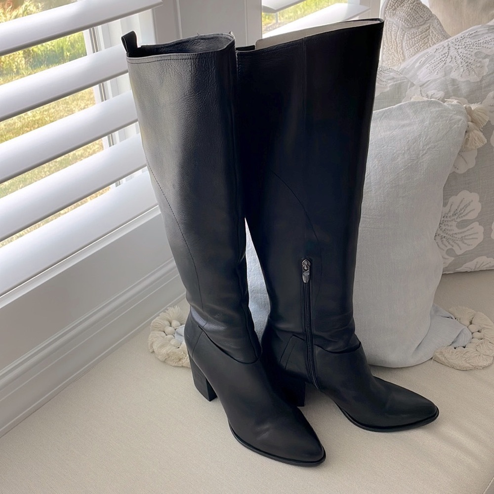 Sigerson Morrison Tall Boots. Black, size 9. EUC.